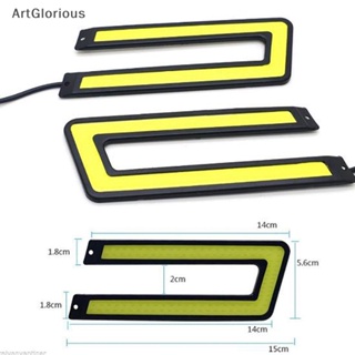 Art ไฟตัดหมอก LED 12V รูปตัว U สําหรับรถยนต์ 1 ชิ้น