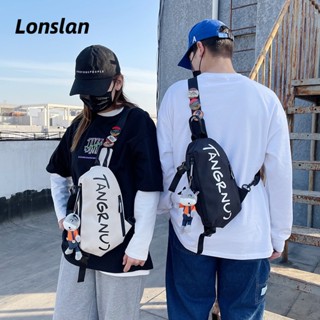 Lonslan กระเป๋าสะพายกีฬาลำลองสำหรับผู้ชาย