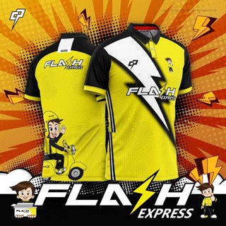 เสื้อโปโล Jersi Flash Express ขนาดใหญ่ ไซซ์ S-3XL 2023