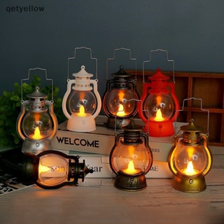 Qetyellow โคมไฟ Led ขนาดเล็ก สไตล์เรโทร สําหรับตกแต่งปาร์ตี้ฮาโลวีน