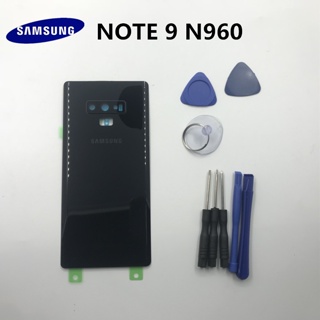 ใหม่ ของแท้ ฝาครอบแบตเตอรี่ ด้านหลัง พร้อมกรอบเลนส์กล้องหลัง สําหรับ Samsung Galaxy Note 9 N960 N960F