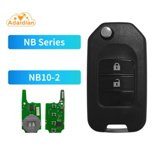 Keydiy NB10-2 KD รีโมตกุญแจรถยนต์ 2 ปุ่ม สําหรับโปรแกรมเมอร์ Honda KD900 KD-X2 KD MINI KD-MAX 5 ชิ้น