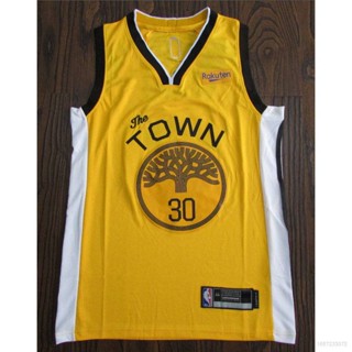 เสื้อกีฬาบาสเก็ตบอล ลายทีม NBA Golden State Warriors No.30 CURRY 19-20 Season Bonus Edition