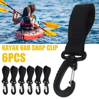 New 6pcs Kayak Paddle Keeper Oar Webbing Strap Holder Snap Clip For Paddleboard