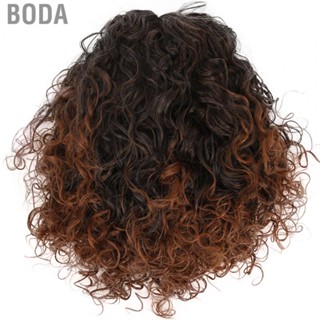 Boda Fake Hair Wig  Natural Look Lace Front Wig Fluffy Hair Wig High Temperature Synthetic Hair  for Daily Life