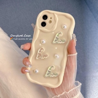 🌈Ready Stock 🏆Redmi A1 12C Redmi Note 12 11 10 9 Pro Redmi 10C 10 9A 9T 9C Xiaomi 12 11 Lite Poco X3 Ins Fashion Wave 3D Pearl Love Simple White Phone Case TPU Soft Protection Back Cover