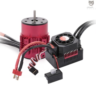 Ctoy SURPASS HOBBY มอเตอร์ไร้แปรงถ่าน 3650 3900KV พร้อมฮีทซิงค์ และ ESC 60A พร้อม BEC กันน้ํา สําหรับรถบรรทุกบังคับ 1/10 1/8