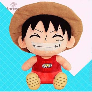 Shanrong ของขวัญวันเกิด  ของเล่นตุ๊กตาลิง D Luffy ผ้าฝ้าย แบบนิ่ม ขนาด 25 ซม. เหมาะกับของขวัญวันเกิด สําหรับเด็ก