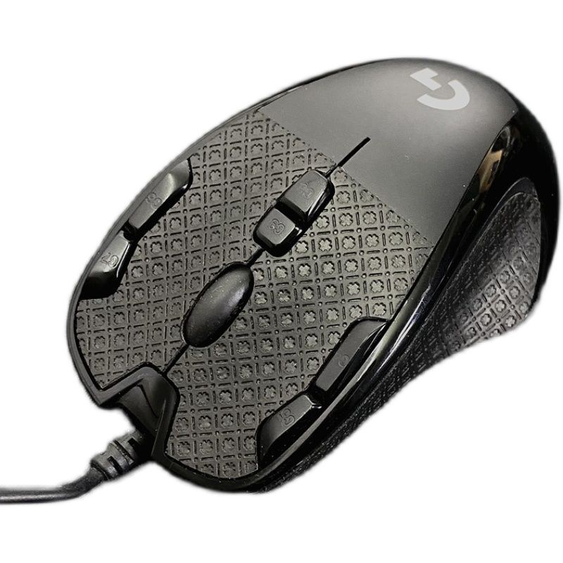 Suitable for Logitech G300s mouse non-slip sticker black wear-resistant sweat-absorbing film