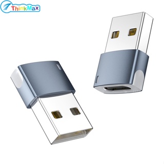 อะแดปเตอร์แปลงสายชาร์จ Usb 2.0 เป็น Type-C ตัวเมีย พร้อมไฟ Led 480mbps