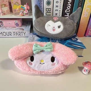 Sanrio กระเป๋าดินสอ Kuromi Cinnamorol Melody น่ารัก กล่องดินสอ ปากกา กระเป๋าจัดระเบียบ เครื่องเขียนเกาหลี อุปกรณ์การเรียน