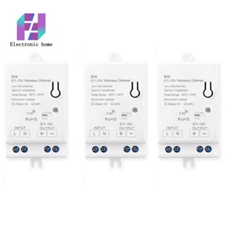 อุปกรณ์ควบคุมไฟหรี่ LED AC100-240V ZigBee 0/1-10V สําหรับ 0-10V 3 ชิ้น