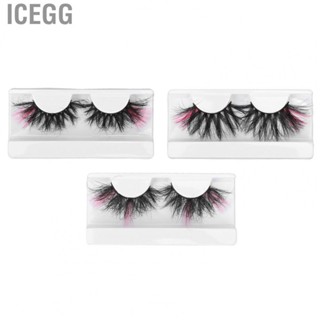 Icegg 0.98in Color  Wispy Fluffy Pink Ends Dramatic Colored Ey US