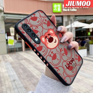 สําหรับ Huawei P30 P30 Pro เคส สตรอเบอร์รี่ หมี ฝ้า ใส ขอบสี่เหลี่ยม เคส รูปแบบ ซิลิโคน กันกระแทก ป้องกัน เคสนิ่ม