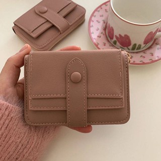 SENSES// Card Holder Wallet Womens Short Small Cute Simple Coin Purse Multi-Card-Slot Card Holder 0gze