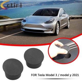 ฝาครอบป้องกันสกรู ด้านหน้า สําหรับ Tesla Model 3 Model Y 2021 2 ชิ้น