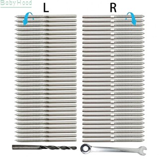 【Big Discounts】Cable Railing Kit High Right &amp; Left Handed SUS316 Threaded 1/8" Thread#BBHOOD