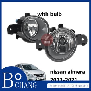 Bochang (พร้อมหลอดไฟ) ไฟตัดหมอกกันชนหน้า สําหรับ nissan almera 2011 2012 2013 2014 2015 2016 2017 2018 2019 2020 2021