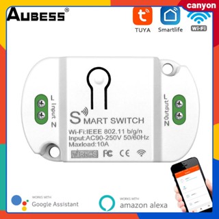 10a Wifi Smart Switch Timer Wireless Switch Module แอปเชื่อมโยงอัจฉริยะควบคุมระยะไกลเข้ากันได้กับ Alexa และ Google Home canyon