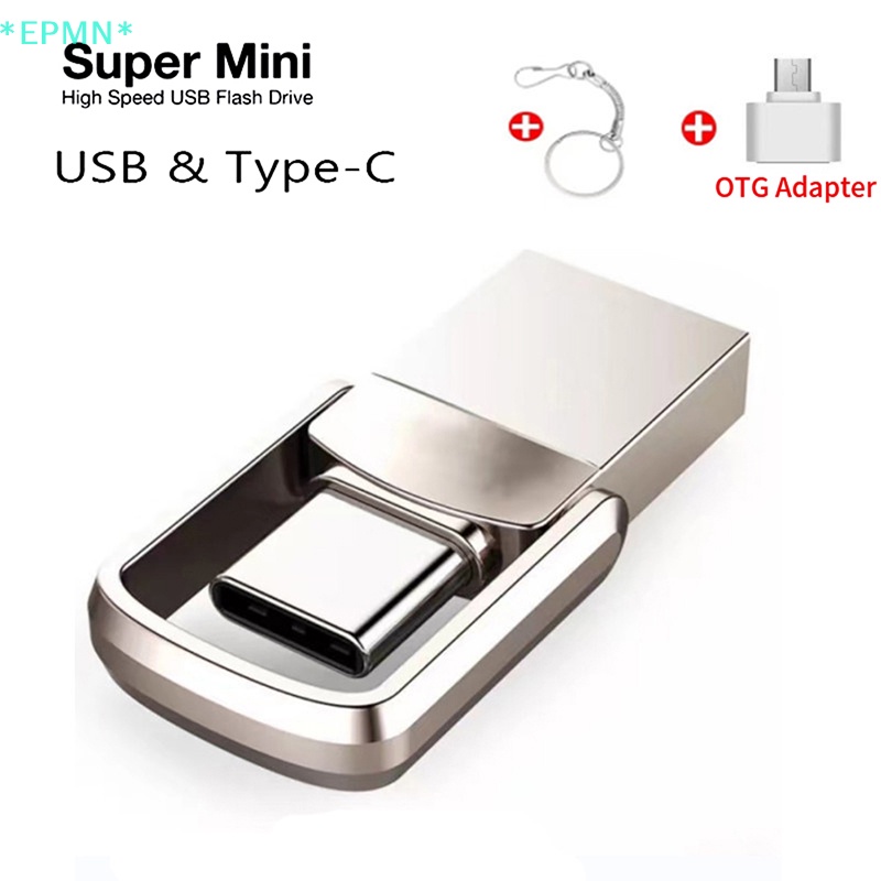 Epmn> ใหม่ แฟลชไดรฟ์ USB 3.0 2TB OTG TYPEC แบบคู่