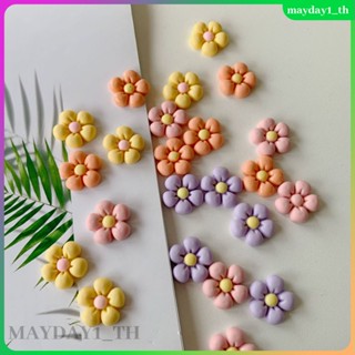อุปกรณ์เสริมหัวเข็มขัดเรซิ่น รูปดอกไม้ห้ากลีบ Diy สําหรับรองเท้า