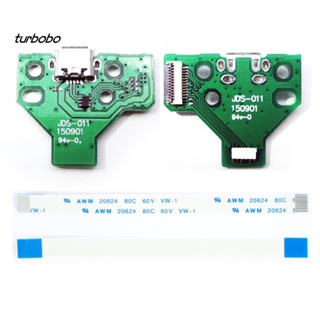 Turbobo บอร์ดพอร์ตชาร์จ USB สําหรับตัวควบคุม Sony PS4 JDS-011 12Pin 2 ชิ้น