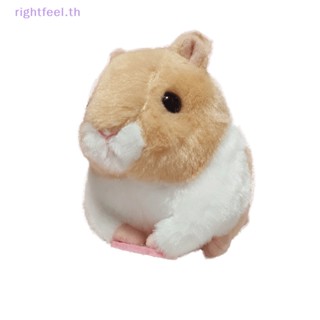 Rightfeel.th ของเล่นตุ๊กตาหนูแฮมสเตอร์ไฟฟ้า น่ารัก ของขวัญ สําหรับหนูแฮมสเตอร์