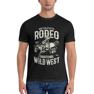 เสื้อยืด ผ้าฝ้าย พิมพ์ลายกราฟฟิค Rodeo