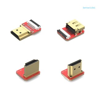 Btm อะแดปเตอร์เชื่อมต่อสายเคเบิล FPV 4K 90 180 270 องศา FPC 20pin สําหรับโดรน FPV