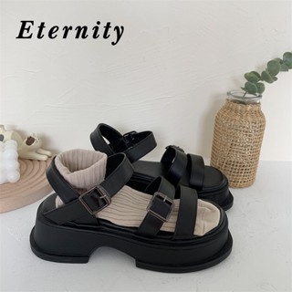 Eternity รองเท้าส้นสูง สบายๆ แฟชั่น ส้นหนา 2023 ใหม่ 62605泰国促销价249