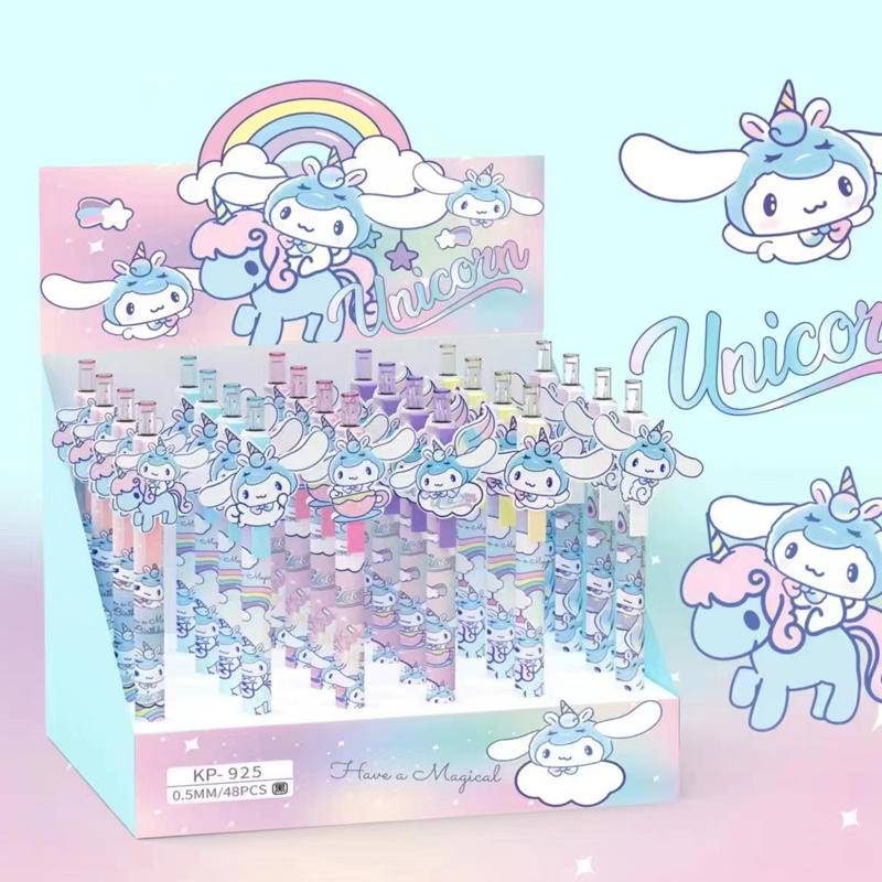 2023 การ์ตูนยูนิคอร์น Sanrio Cinnamoroll อะคริลิค ปากกาเจล 0.5 มม. สีดํา ลายเซ็น ปากกาลูกลื่น โรงเรียน สํานักงาน เครื่องเขียน ของขวัญเด็ก