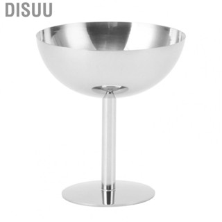 Disuu Dessert Goblet  Dishwasher Safe Stainless Steel Ice  for Bar Cafe