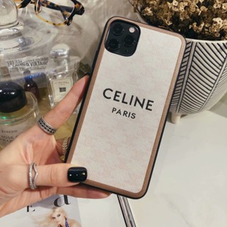 เคสโทรศัพท์มือถือหนัง ลาย Celine เรียบง่าย สไตล์คลาสสิก สําหรับ iPhone 14 pro Max 13 12 pro Max 11 pro Max X XS Max XR