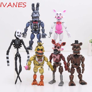 IVANES โมเดลตุ๊กตากระต่าย Five Nights at Freddys ข้อต่อขยับได้ สําหรับตกแต่งรถยนต์