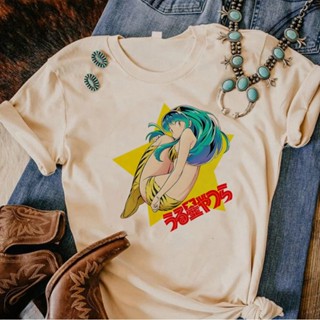 เสื้อยืด พิมพ์ลายการ์ตูน Urusei Yatsura แฟชั่นฤดูร้อน สําหรับผู้หญิง