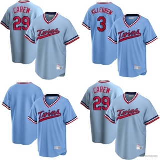 Yt2 เสื้อยืดเบสบอล พิมพ์ลาย Minnesota Twins Carew Killebrew Jersey พลัสไซซ์ สําหรับทุกเพศ TY2