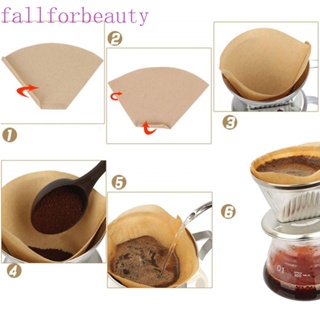 FALLFORBEAUTY กระดาษกรองกาแฟ แบบเทมือ สําหรับคนทําอาหาร 40 ชิ้น