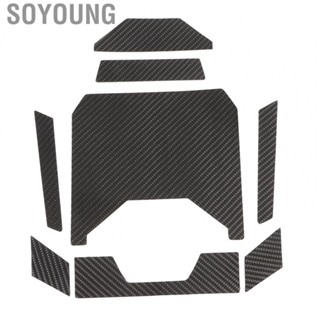 Soyoung Center Console Storage Box Cover  Carbon Fiber Stable Performance Textured Design for ATV