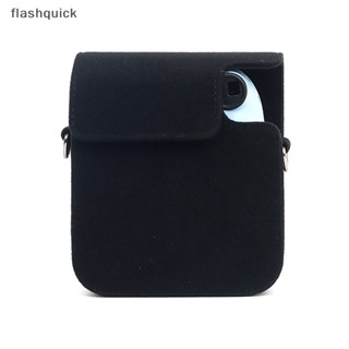 Flashquick เคสกระเป๋าใส่กล้อง แบบพกพา พร้อมสายคล้องไหล่ ปรับได้ สําหรับ Fujifilm Instax Mini 12 Felt 1 ชิ้น