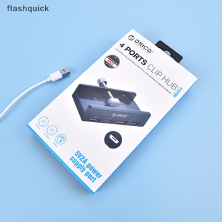 Flashquick ORICO อะแดปเตอร์ฮับ USB 3.0 Type A Mh4Pu 4 พอร์ต สีดํา