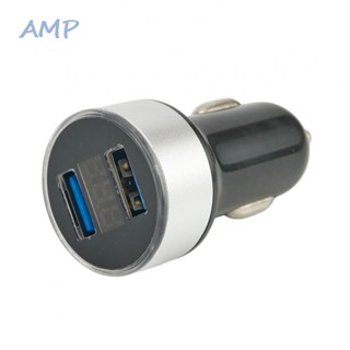 ⚡READYSTOCK⚡3.1A 12/24V 2-USB Port Quick Charge LED Voltage Display Universal Car Charger