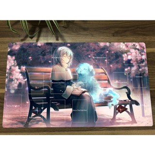 Yugioh แผ่นรองเมาส์ ลาย Playmat Ghost Sister &amp; Spooky Dogwood TCG CCG สําหรับเล่นเกม