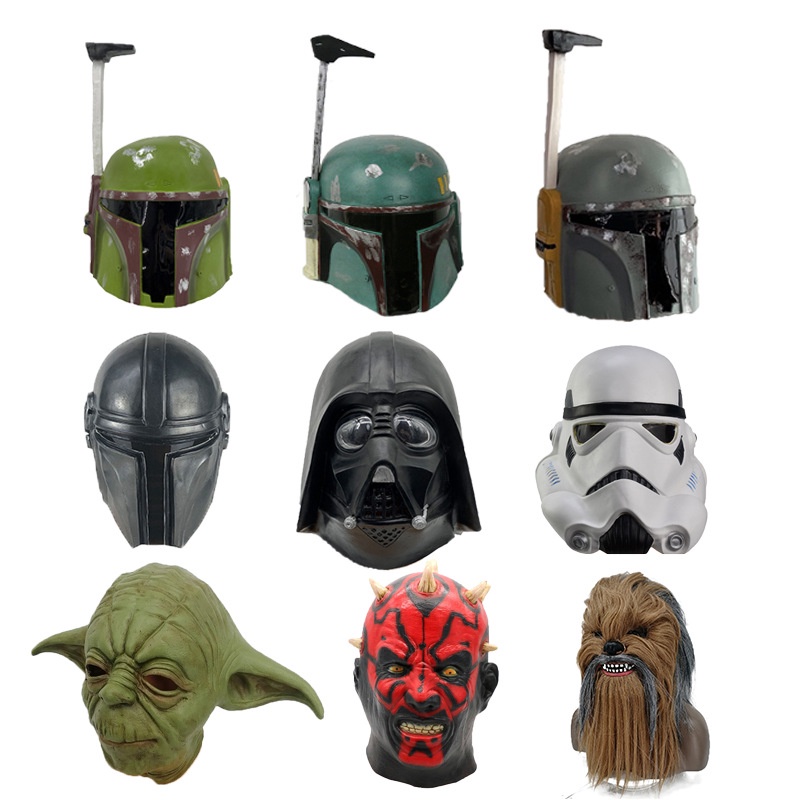 หน้ากากยาง ลาย Star Wars Master Yoda Mask The Mandalorian Bobuffet