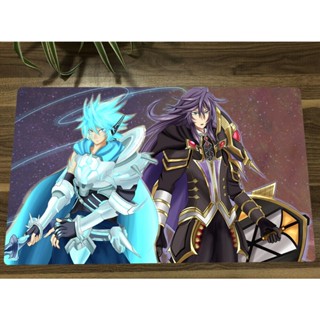 Yugioh Playmat Longirsu แผ่นรองเมาส์ ลาย the Orcust Orchestrator &amp; Mekk-Knight Crusadia Avramax