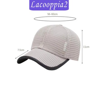 [Lacooppia2] หมวกเบสบอล กันแดด ปรับขนาดได้ สําหรับเล่นกีฬา ตกปลา เดินป่า