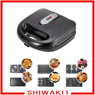 [Shiwaki1] เครื่องทําวาฟเฟิล ทําความสะอาดง่าย 750W สําหรับอาหารเช้า ชีส ย่าง