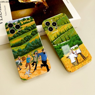 Realme 8 7 7i C17 6 6i 5 5i 5s 3 Pro เคสเรียวมี สำหรับ Case Cartoon oil painting เคส เคสโทรศัพท์ เคสมือถือ Full Cover Hard Phone Cases Casing