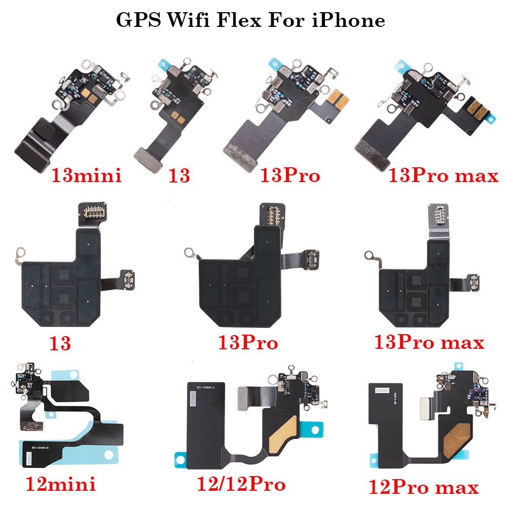 1 ชิ้น WiFi GPS Flex อะไหล่ซ่อมสําหรับ iPhone 12 13 Pro Max mini WiFi สัญญาณเสาอากาศ Flex Cable อะไหล่