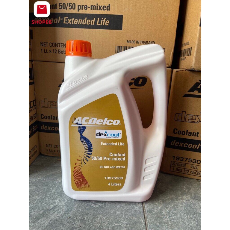 99+ชิ้น ขวดรรจุใหม่ACDelco น้ำยาหล่อเย็นหม้อน้ำรถยนต์ Chevrolet ทุกรุ่น ขนาด 4 ลิตร ไม่ต้องผสมน้ำ รองรัการคืนสินค้า