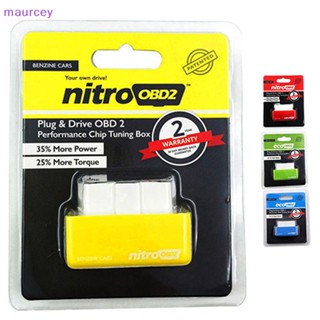 Maurcey Nitro OBD ECO OBD2 ECOOBD กล่องจูนชิปประหยัดน้ํามันเชื้อเพลิง สําหรับรถยนต์